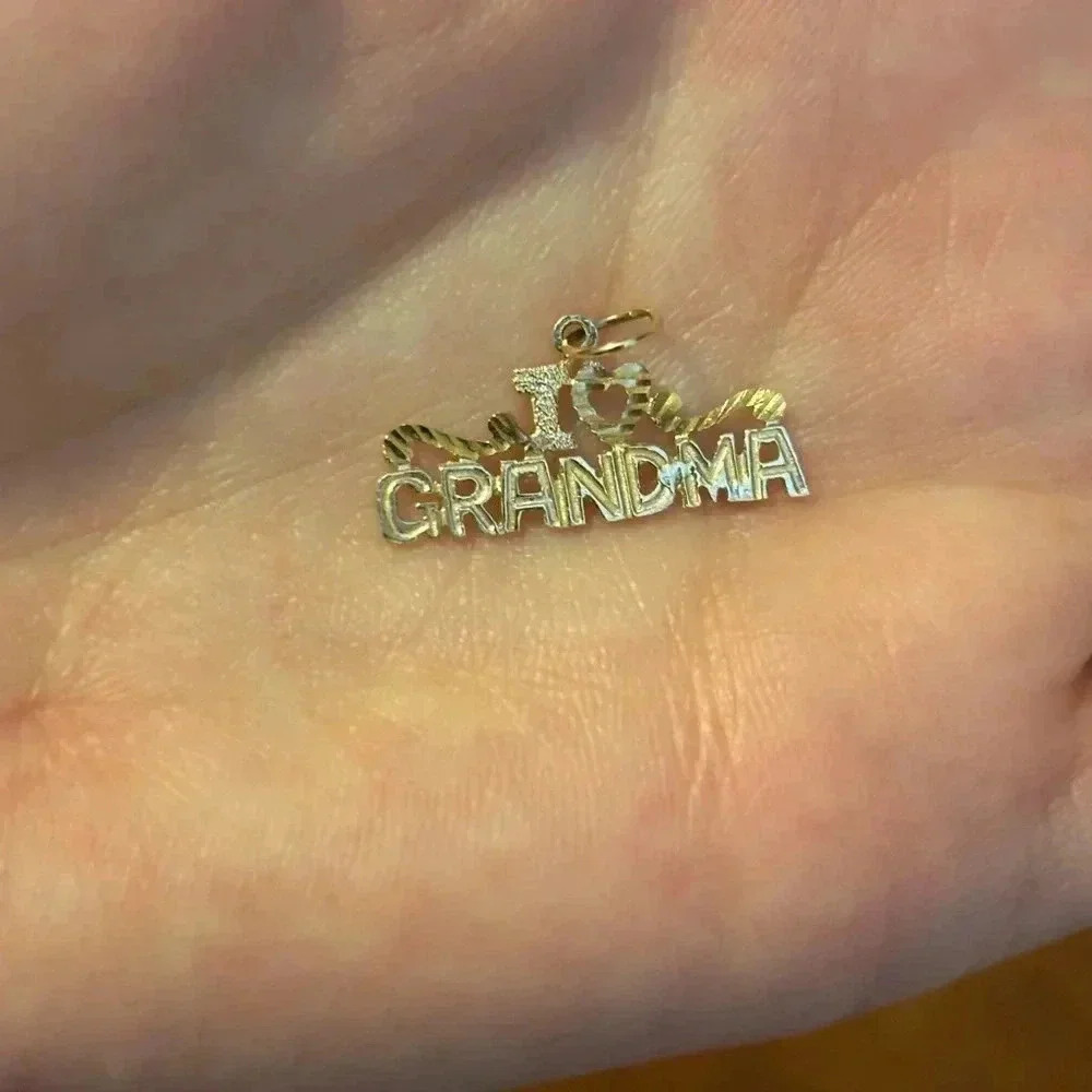 14k gold PP7 grandma pendant